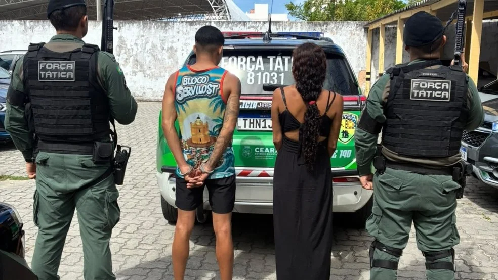 Mãe e filho são detidos sob suspeita de envolvimento no tráfico de drogas no Ceará